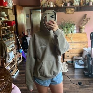 Essentials fear of god taupe hoodie
